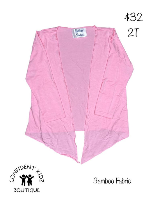 Pink Bamboo Cardigan