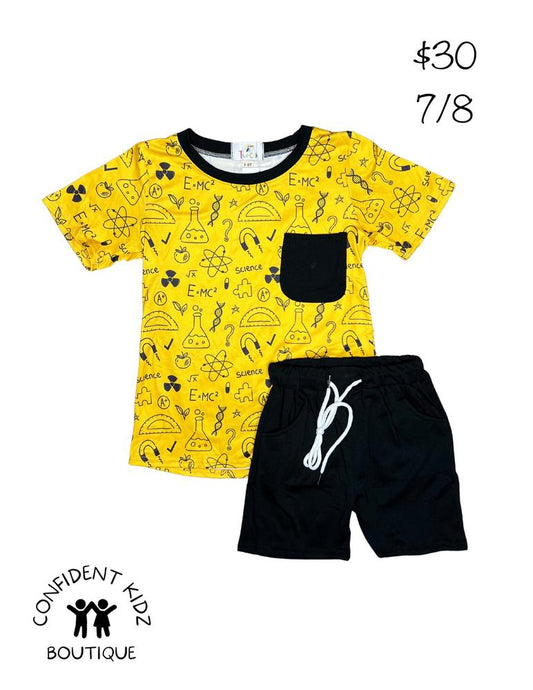 Science T-Shirt and Shorts Set