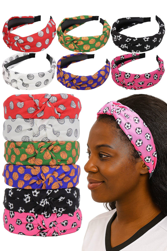 Volleyball Basketball Soccer Knotted Head Band