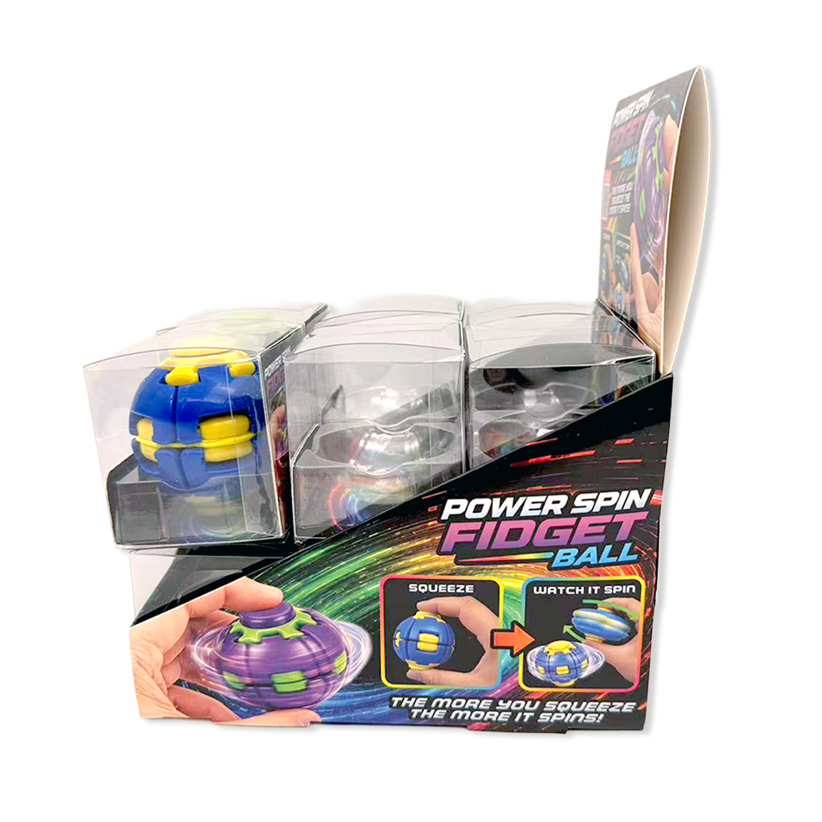 Power Spin Squeeze Fidget Ball