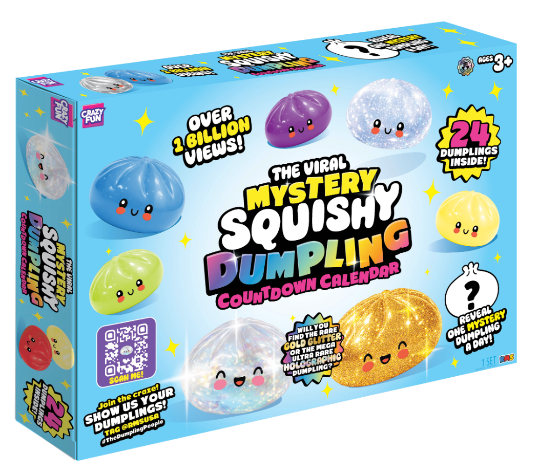 Mid Sept Pre order - RMS® Crazy Fun™ Dumpling Advent Squishy Calendar 2026 24pc