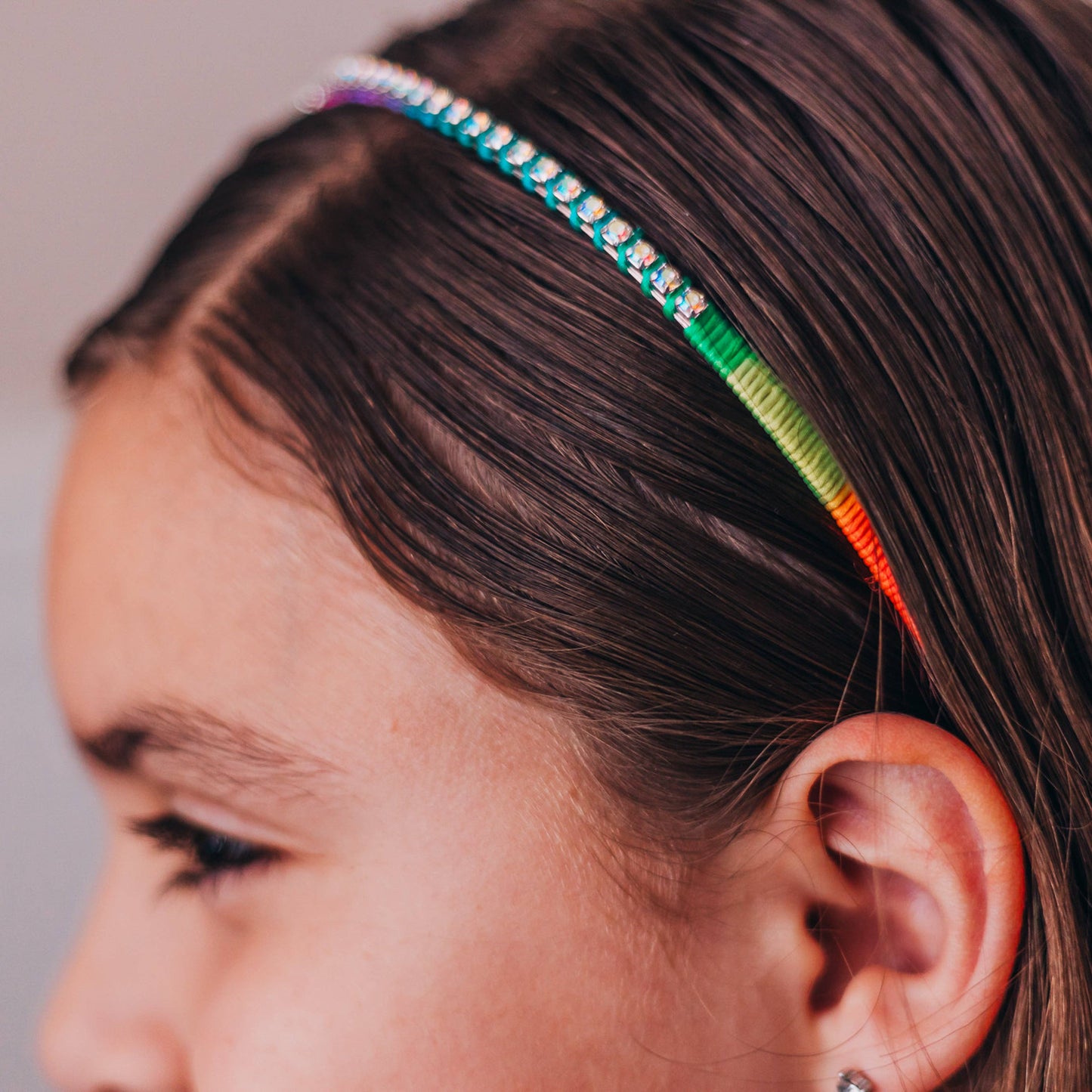 Thin Rhinestone Headbands for Kids Girls