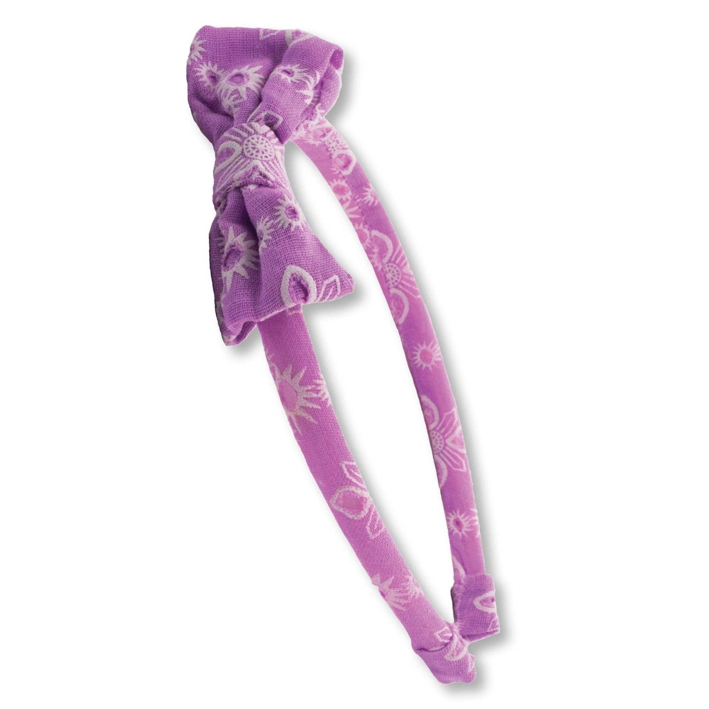 Thin Bow Headband - Eyelet Lace