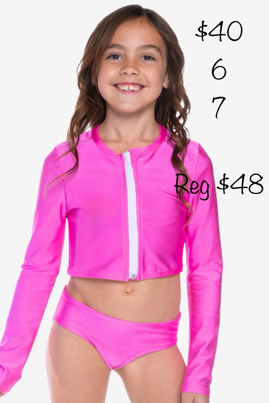 Pink Rash guard set