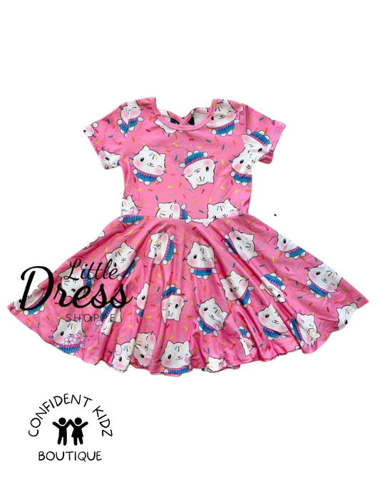 Cupcake Cat Pocket Dress