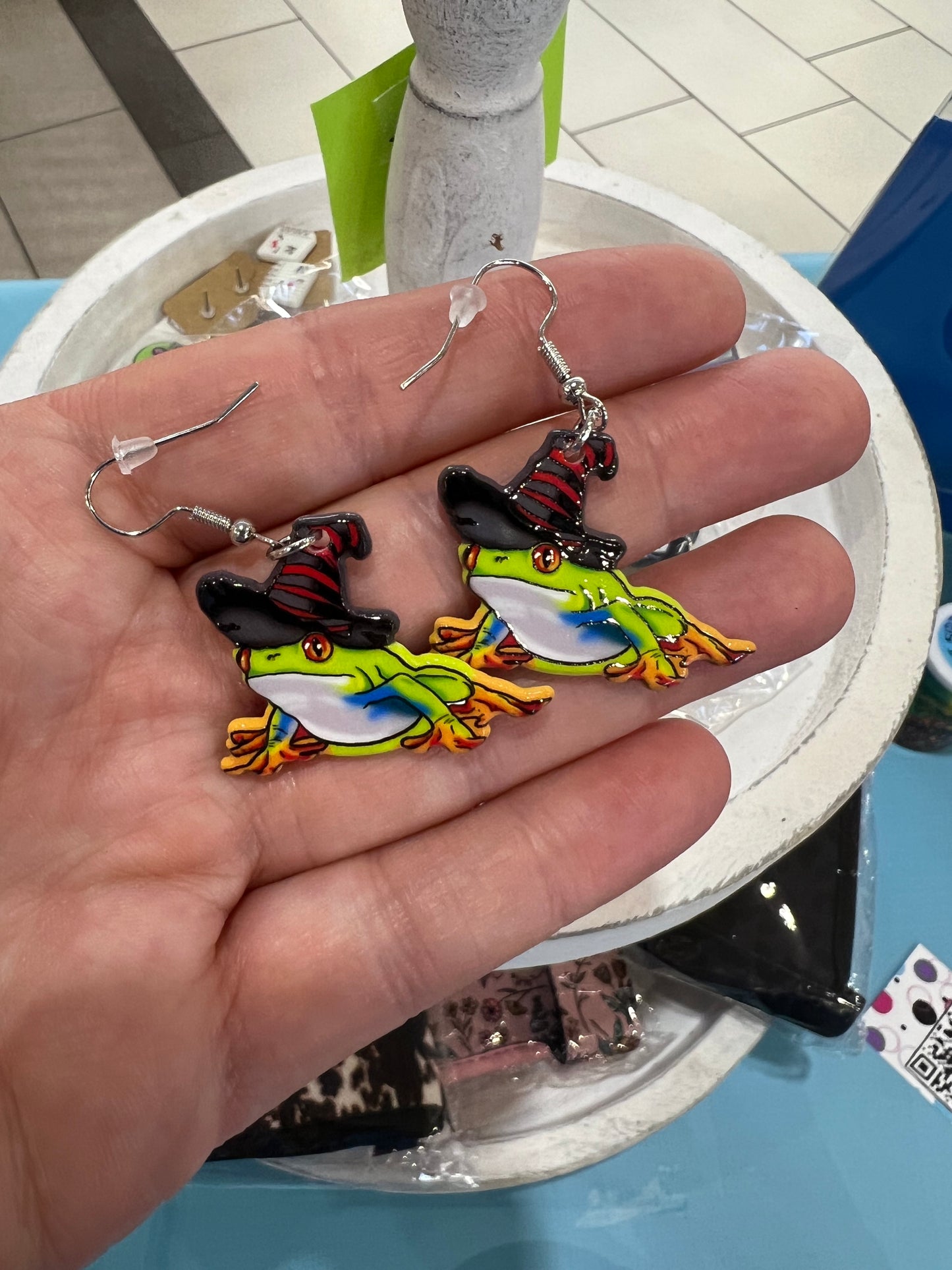 Halloween acrylic earrings