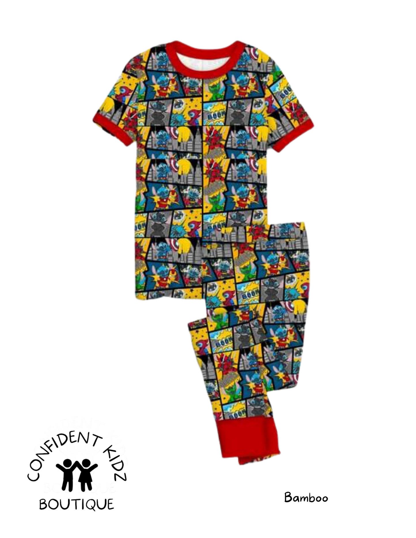 Comic Heros Bamboo Pant Lounge Set