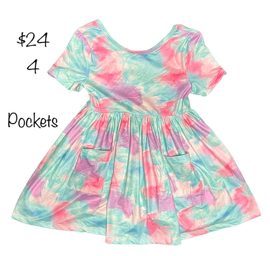 Tie Dye Twirl Dress