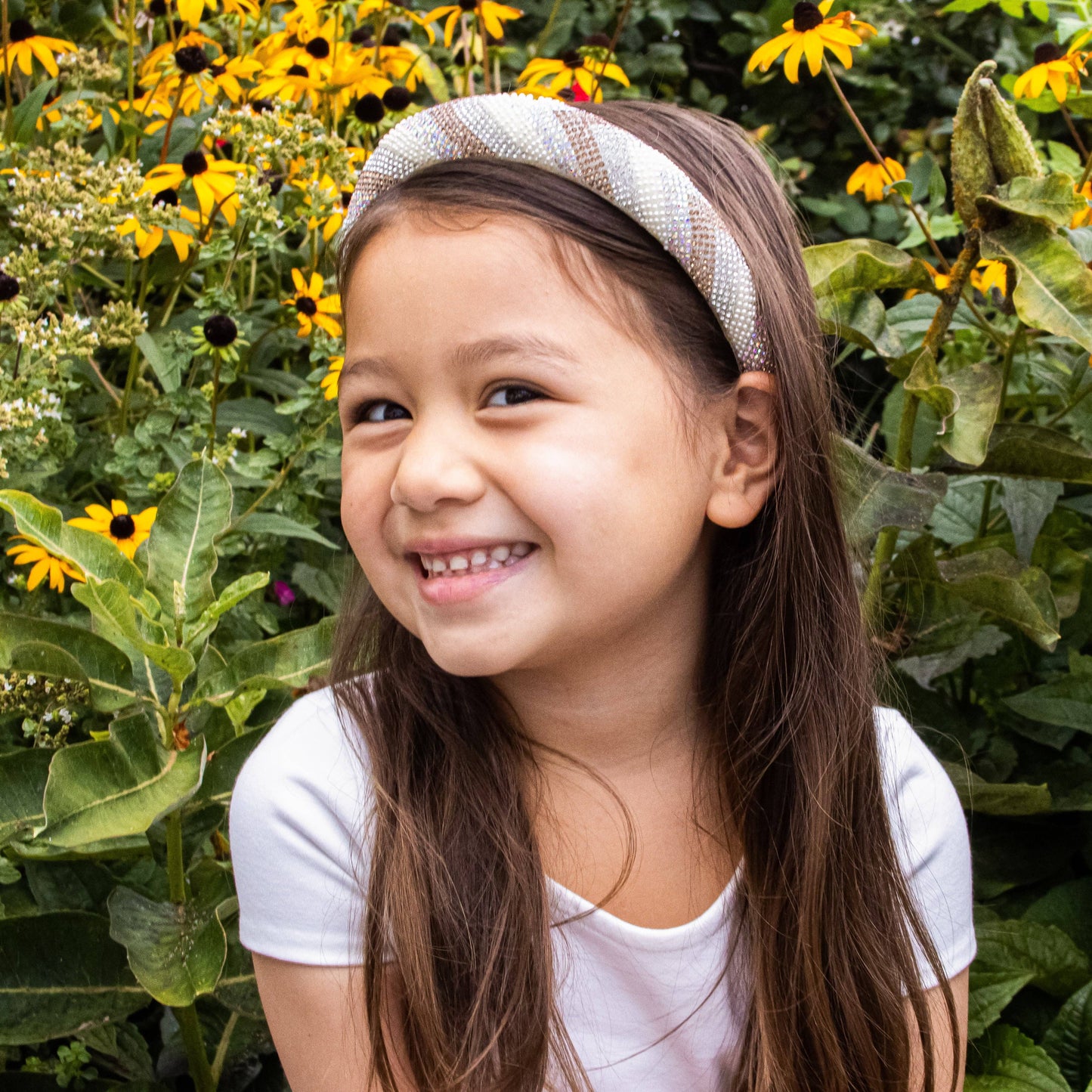 Rhinestone Headband - Padded Beaded Hair Band