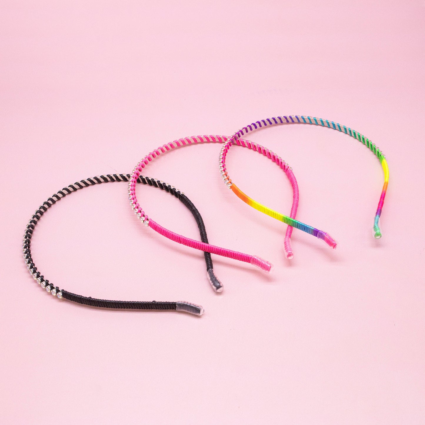 Thin Rhinestone Headbands for Kids Girls