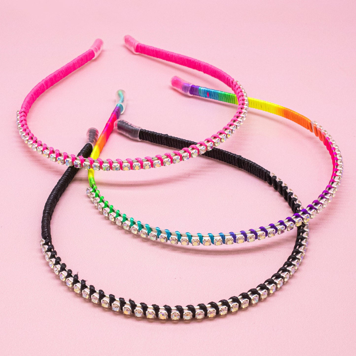 Thin Rhinestone Headbands for Kids Girls