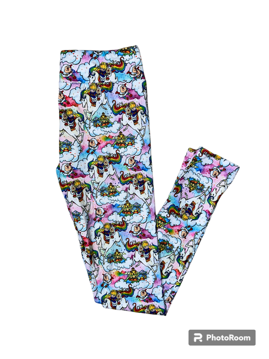 Rainbow Girl Casual Cloud Soft Yoga Band Leggings