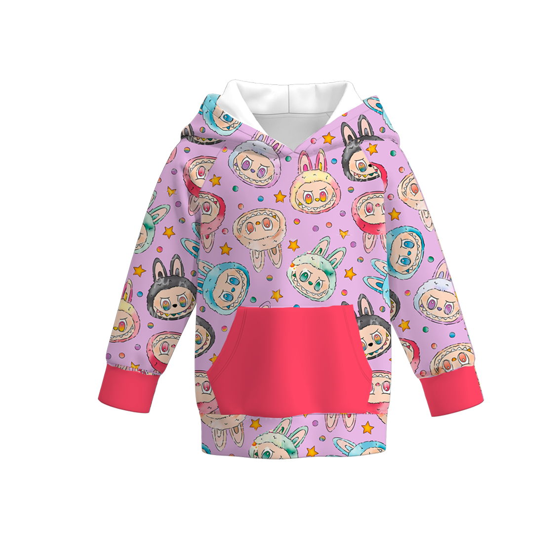 La bu bu Long Sleeve Hooded Shirt