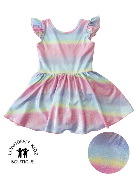 Pastel Rainbow Shimmer Dress