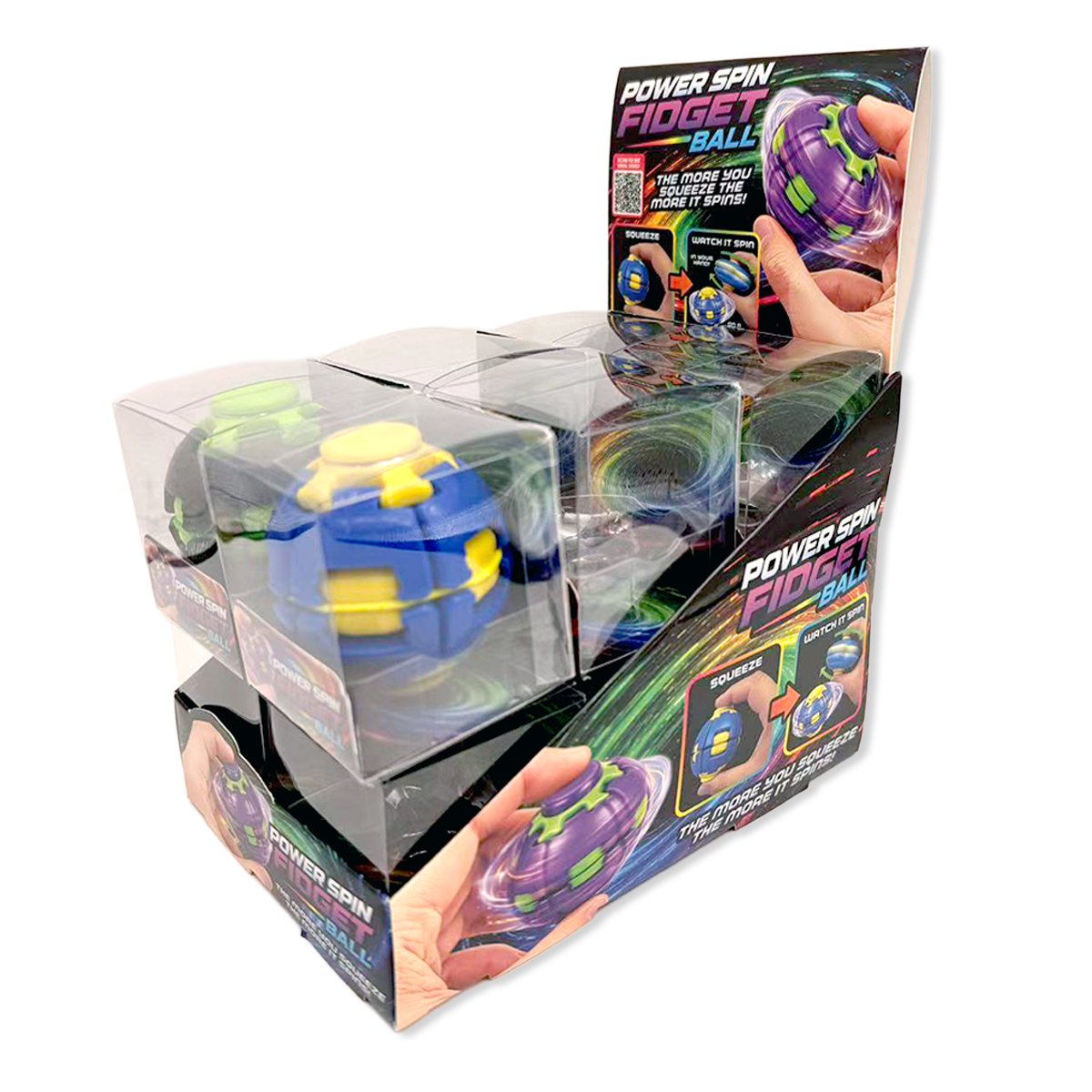 Power Spin Squeeze Fidget Ball