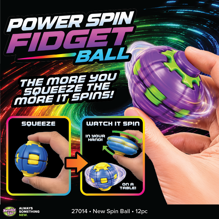 Power Spin Squeeze Fidget Ball