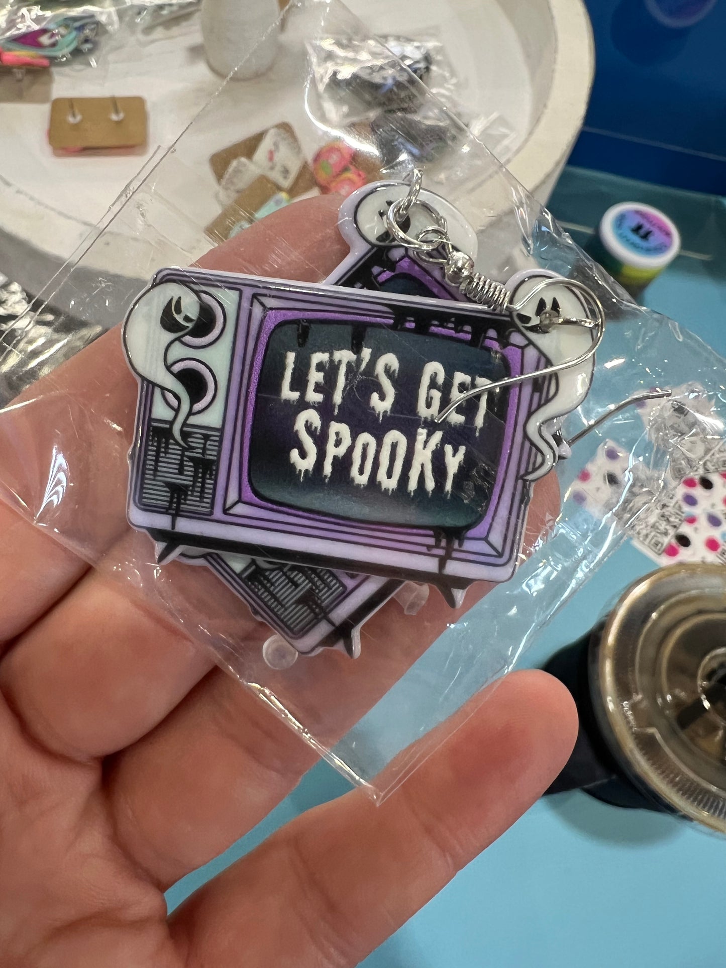 Halloween acrylic earrings