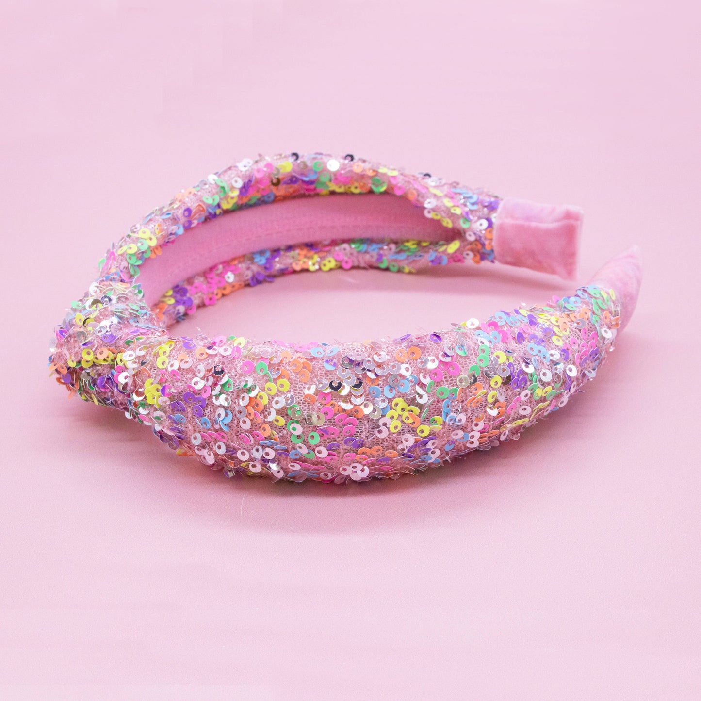 Kids Knot Headband - Rainbow Sequin Knotted Hair Accessories