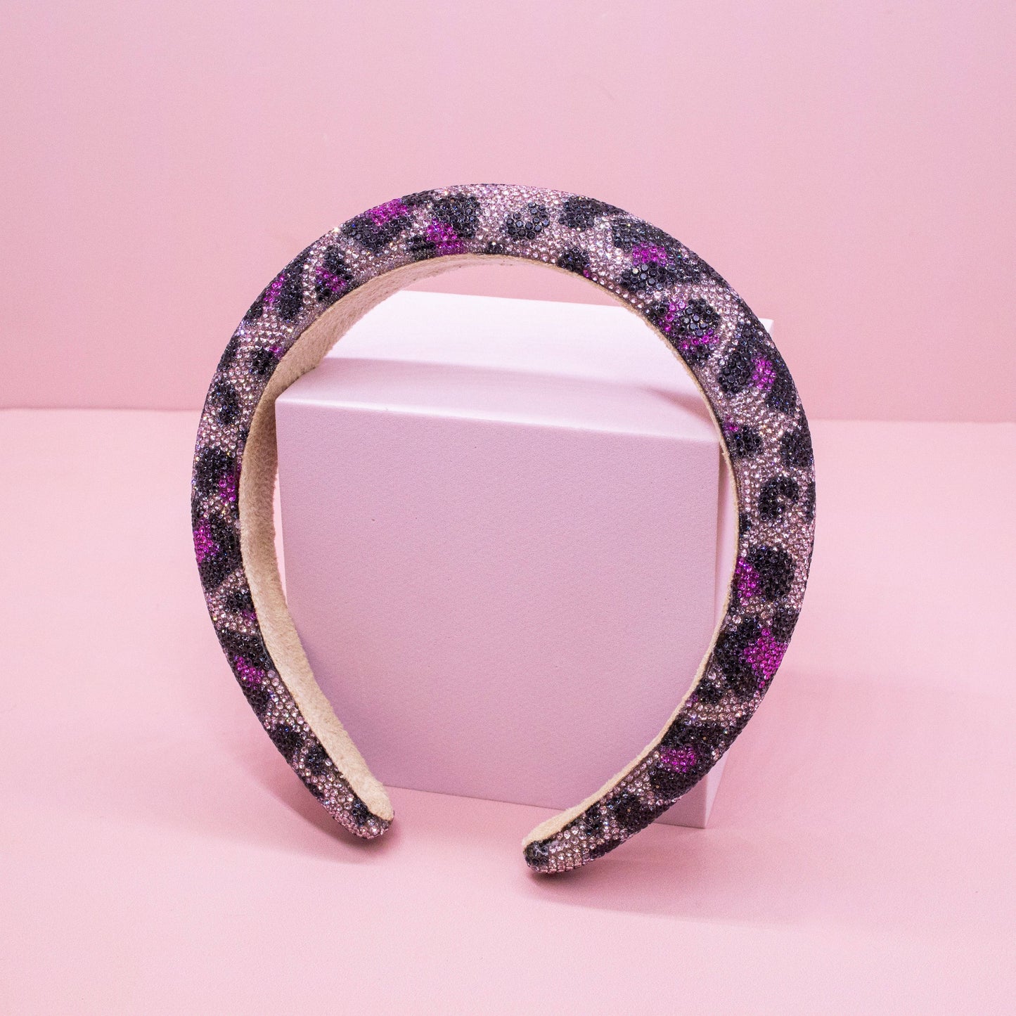 Rhinestone Headband - Kids Leopard Animal Print