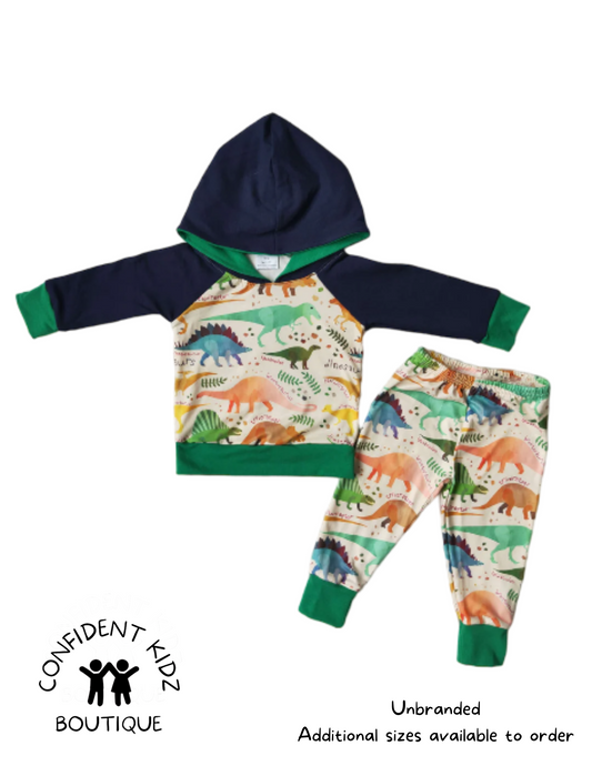 Dino Hoodie and Pants Set