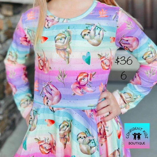 Sloth Pocket Dress