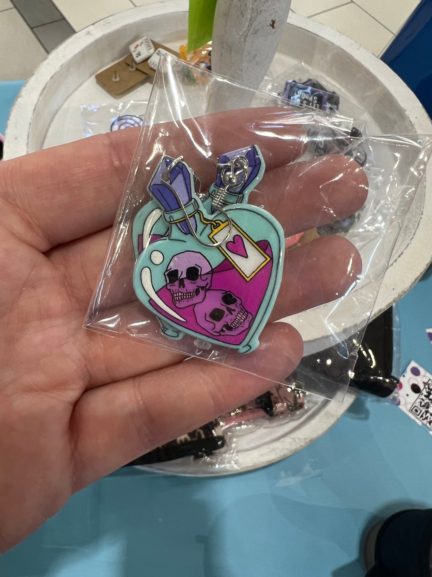 Halloween acrylic earrings