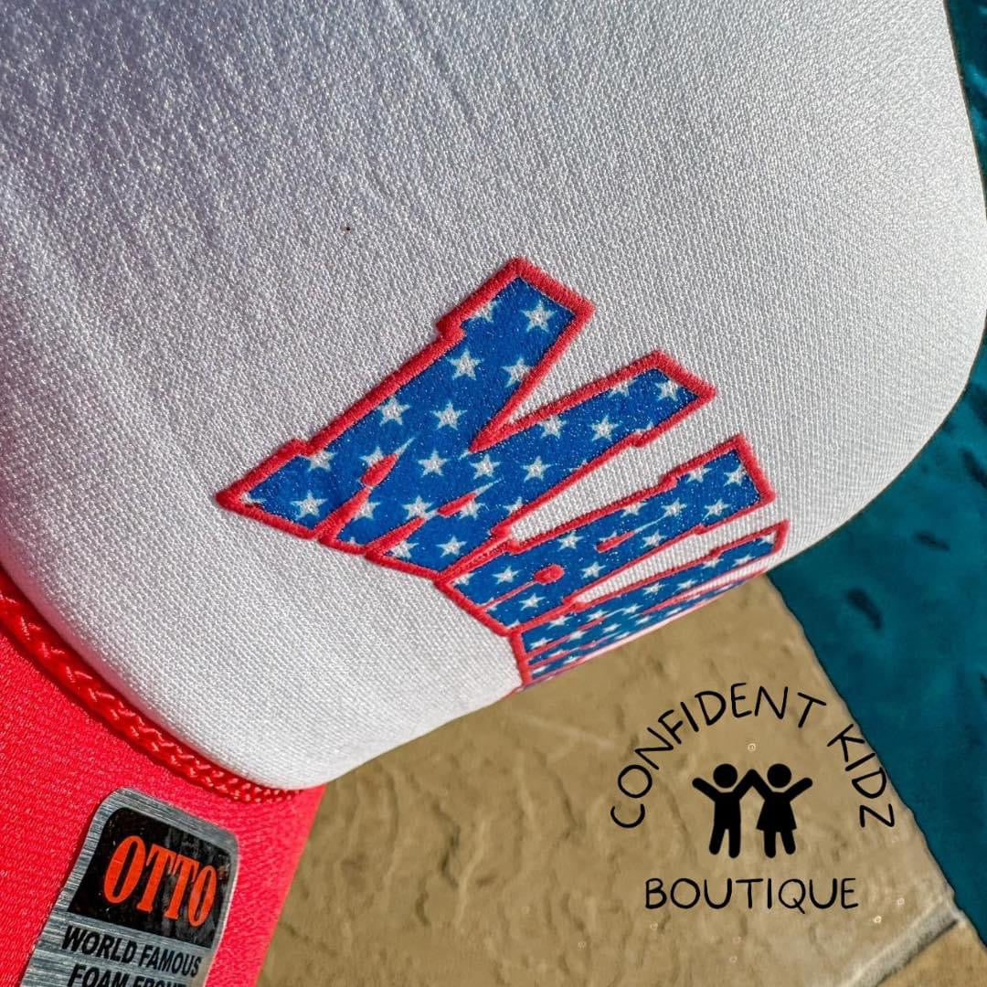 RWB Mama puff hat (on order)