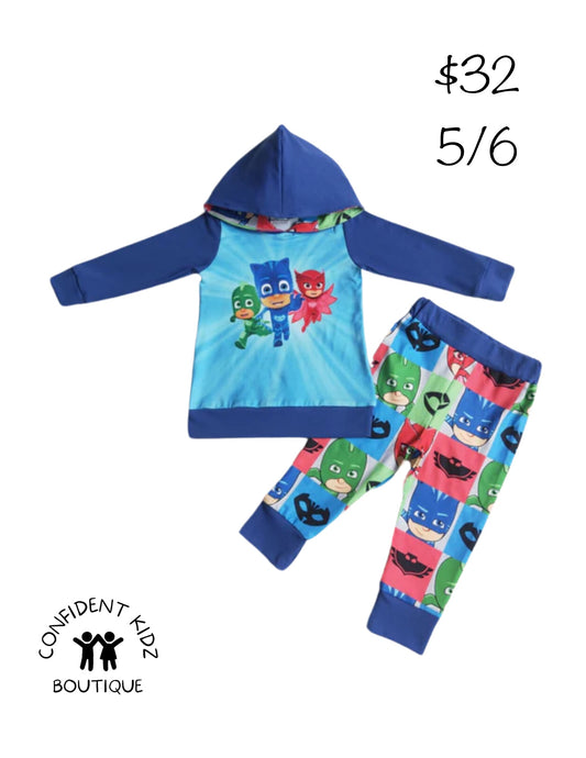 Pj Mask Hoodie and Joggers Set