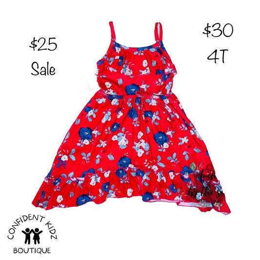 RWB floral tank dress