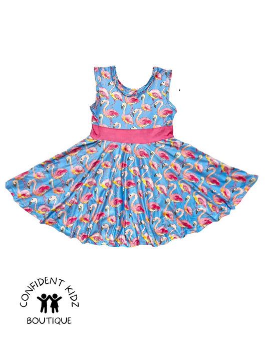 Flamingo Tank Pocket Dress