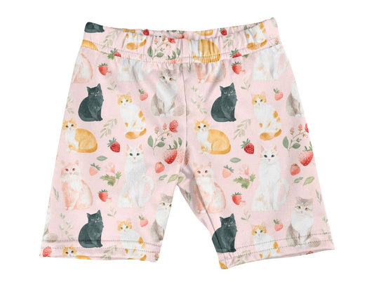 Cat strawberry shorts