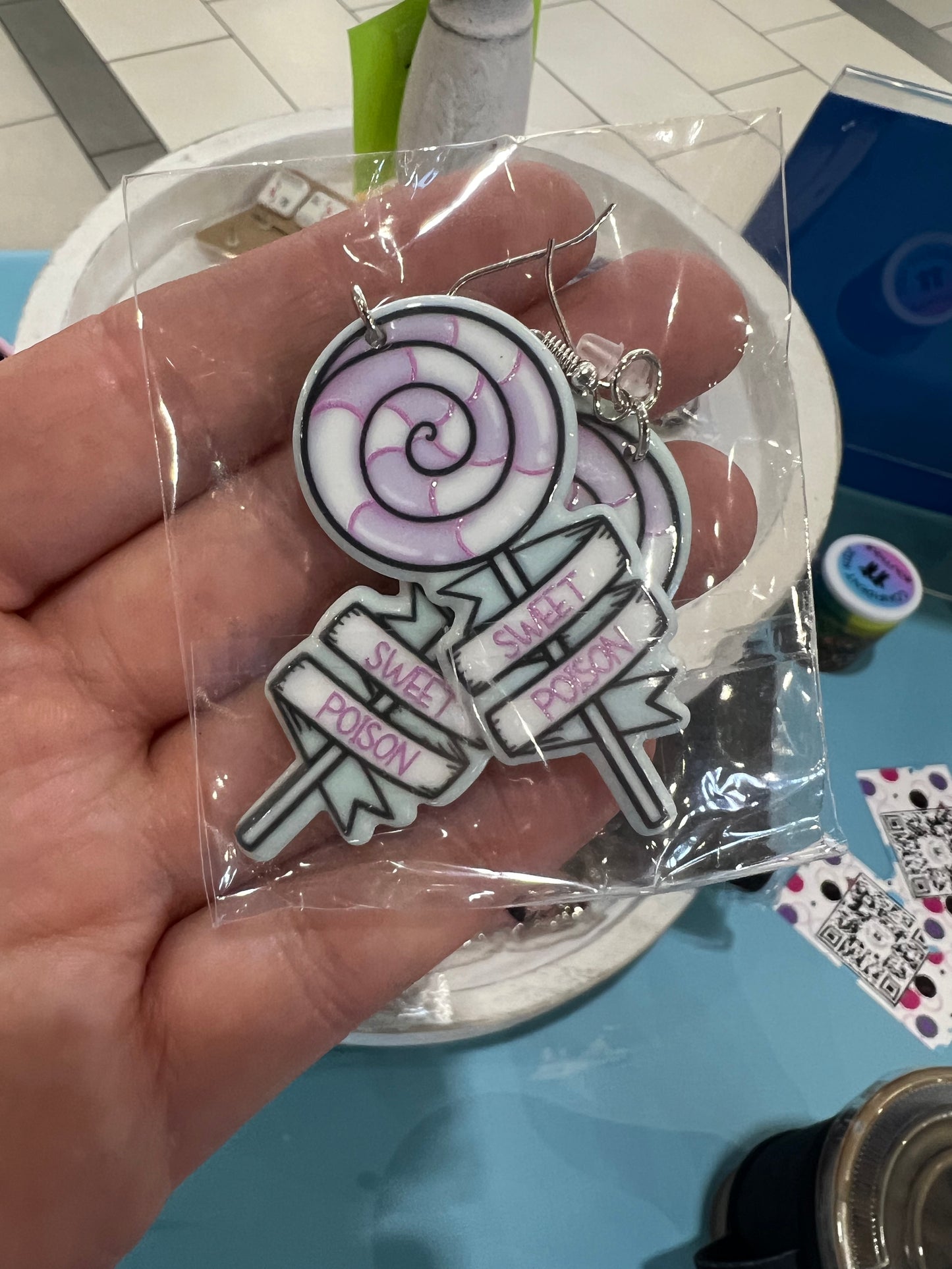 Halloween acrylic earrings