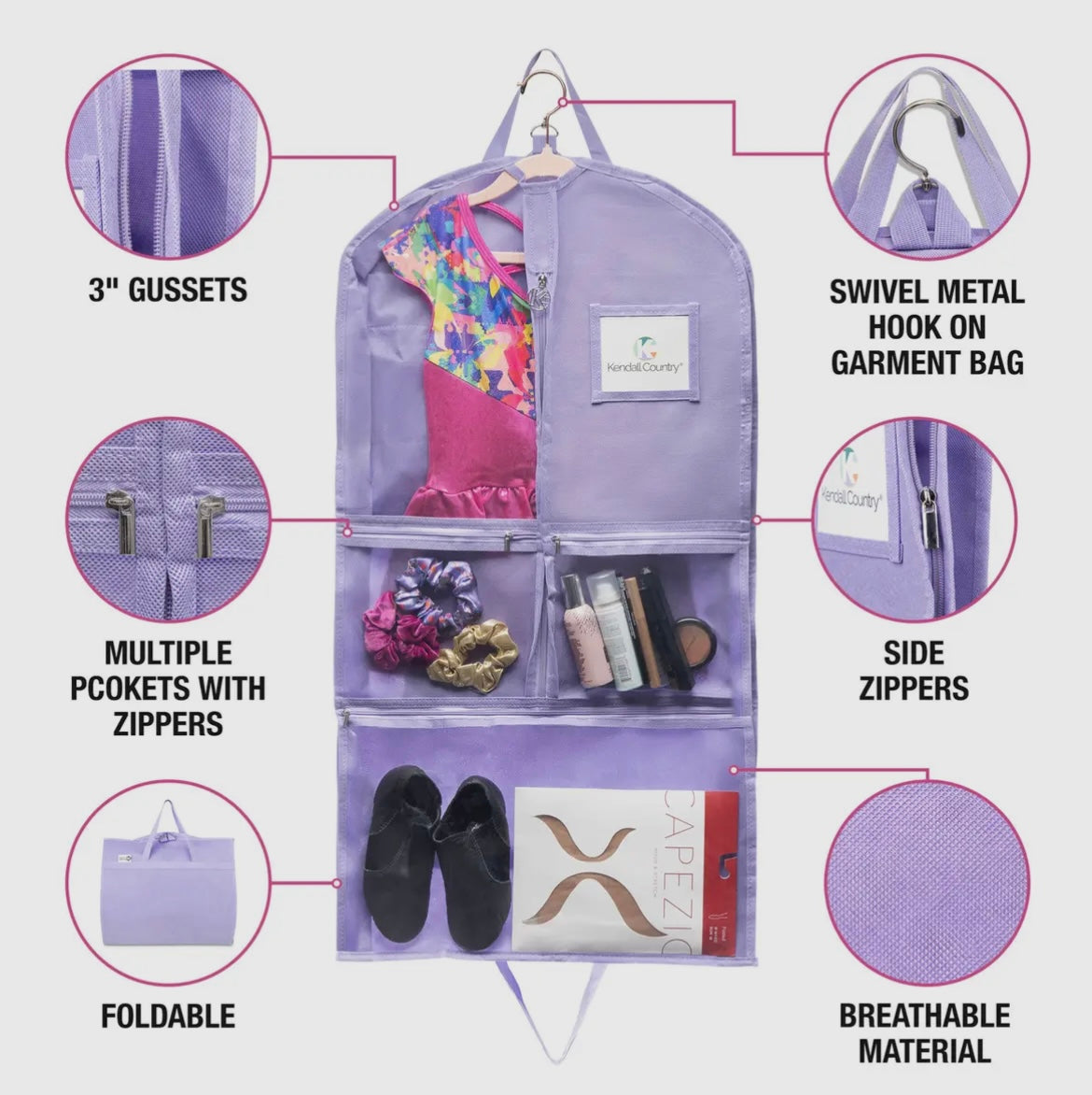 35” Garment Bags with pockets