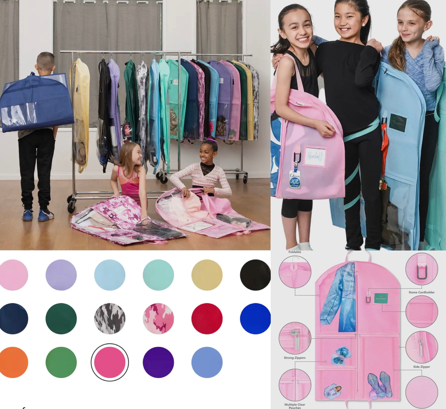 40” Garment Bags with pockets