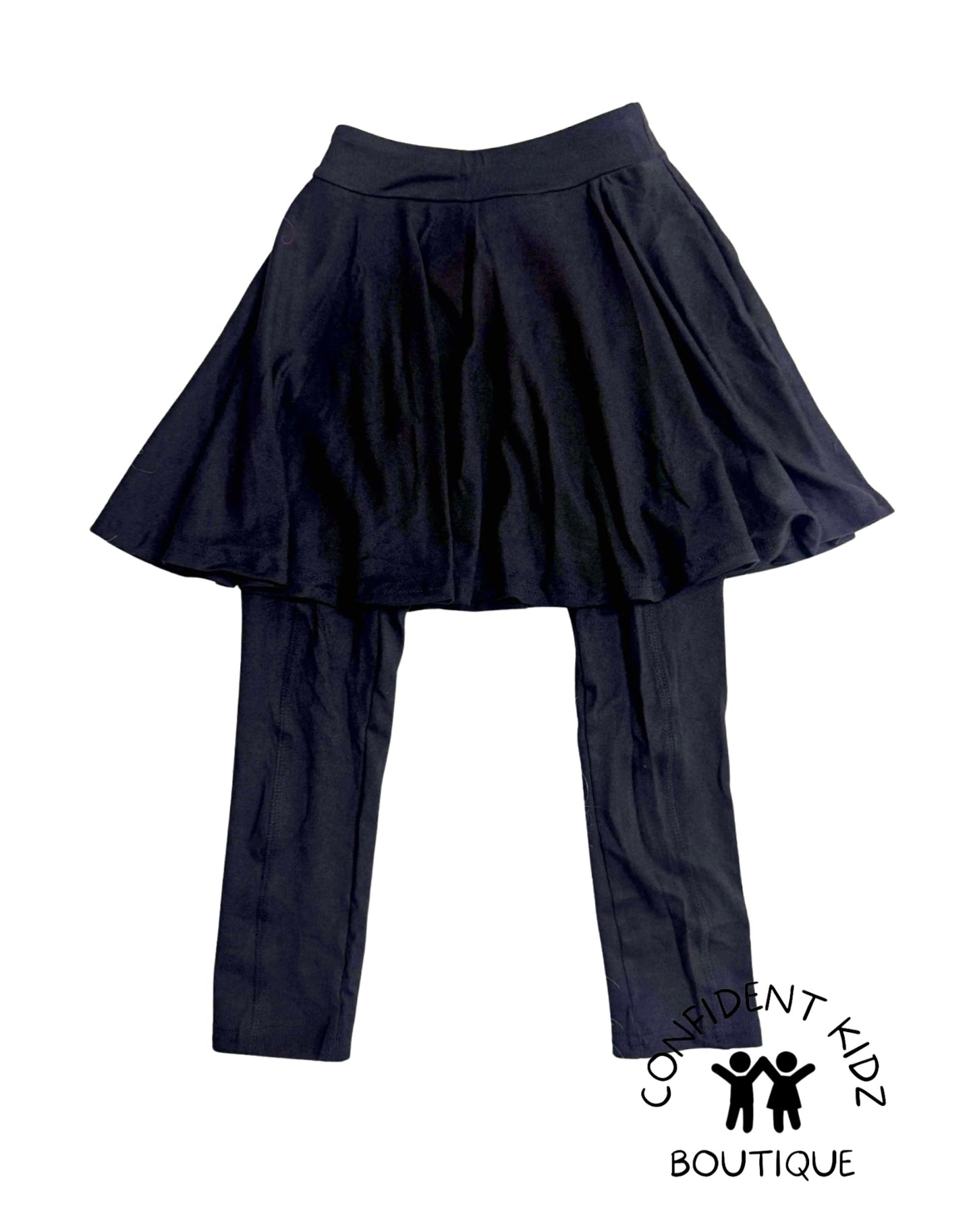 Navy Skirted Leggings