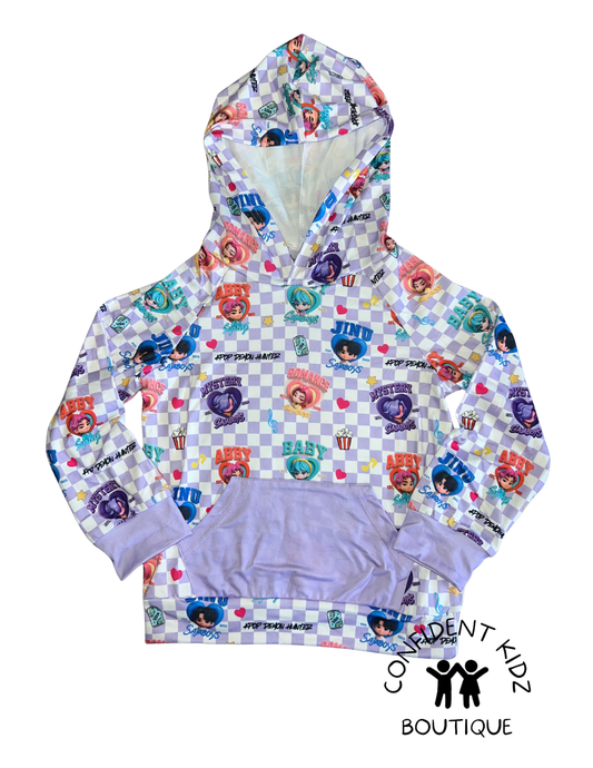 K - P 0 P Saja Hooded Long Sleeve Shirt