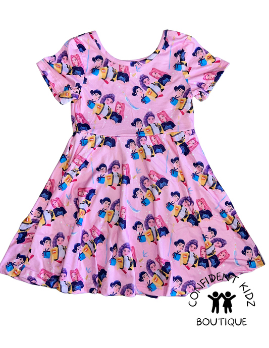 K - P 0 P Pink Trio Dress