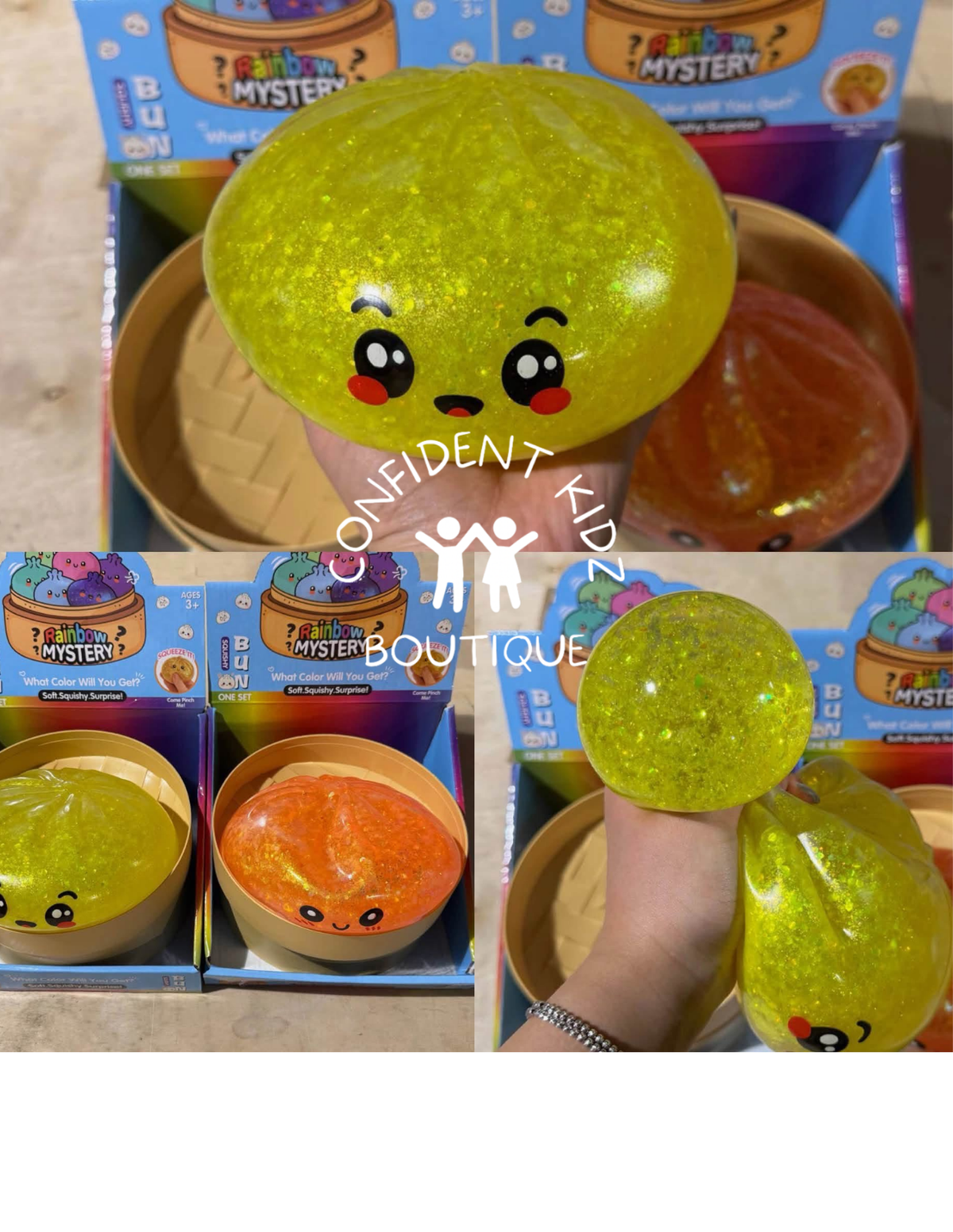 Large Glitter Dumpling Squishy