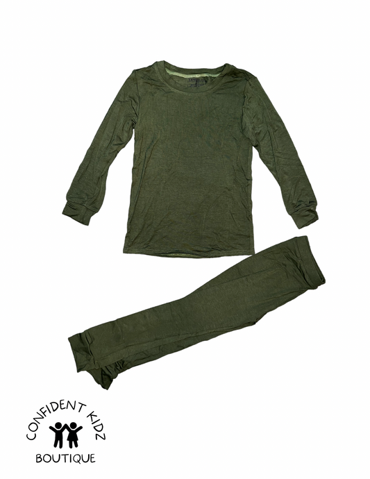 Pine Bamboo Long Sleeve Pant Lounge Set