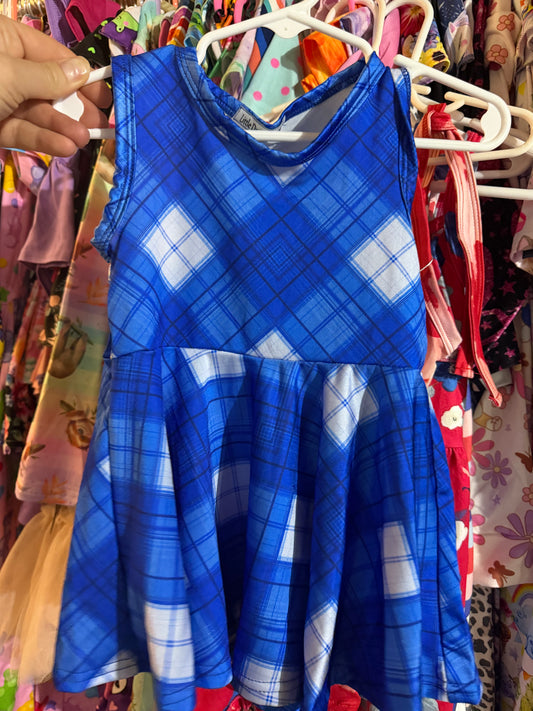 Blue tank dress