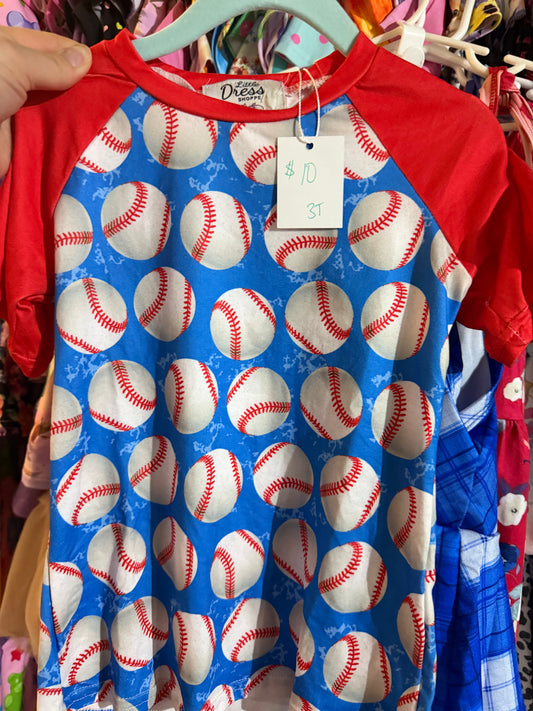 RWB baseball tee