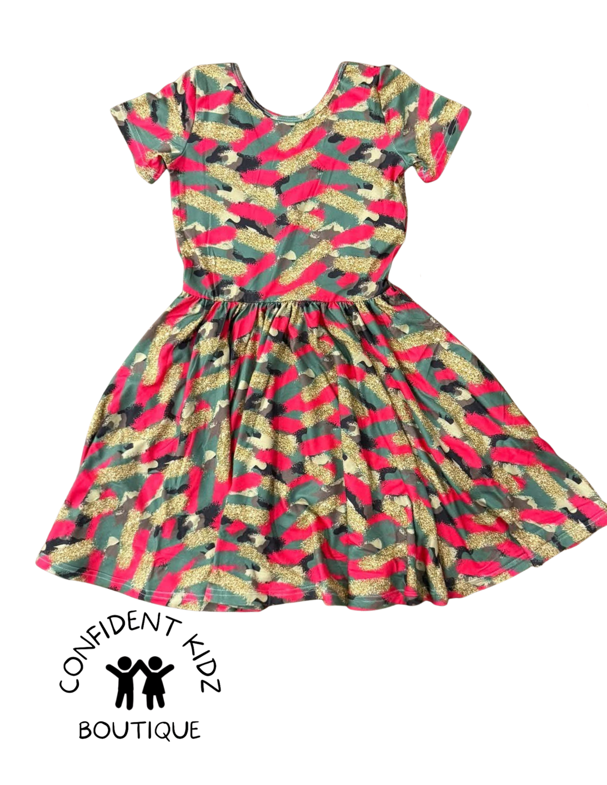 Camo Glitter Dress