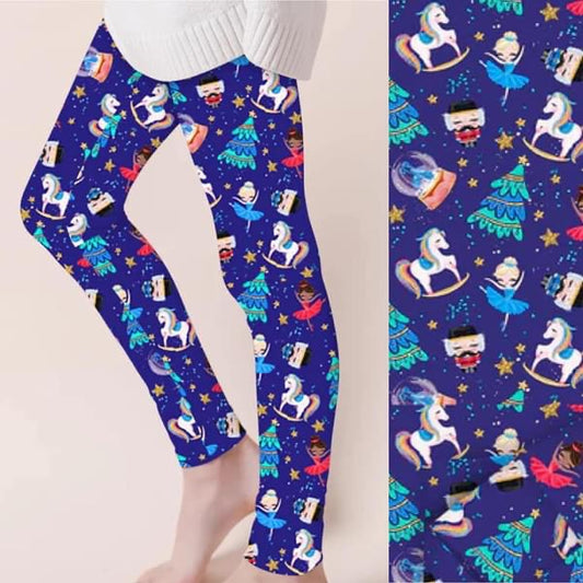 Nutcracker Casual Cloud Soft Yoga Band Leggings