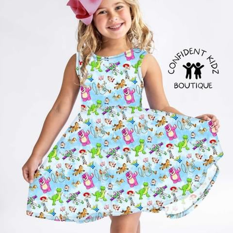 Toys Flutter Sleeve Bamboo Dress