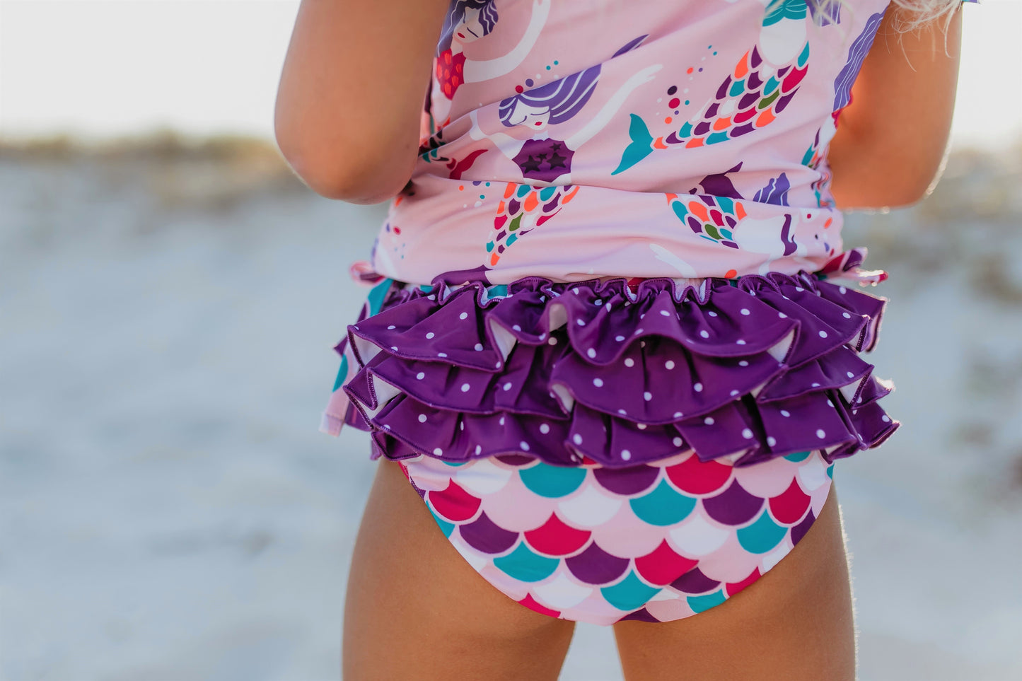 Sophie Mermaid Rash Guard Swimsuit
