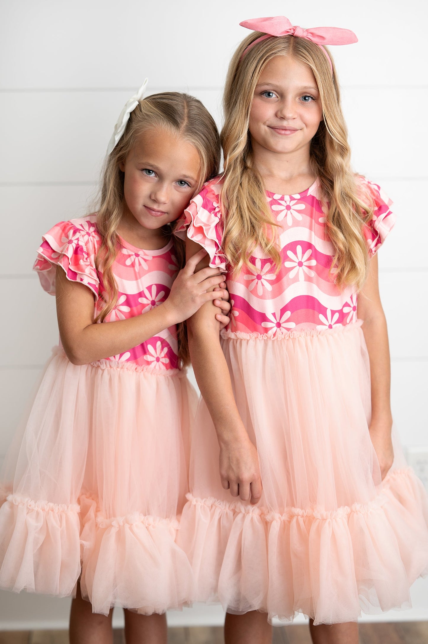 Pink Wave Tulle Dress