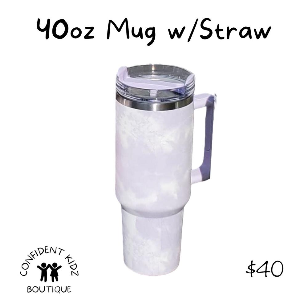 40oz Mug with Straw