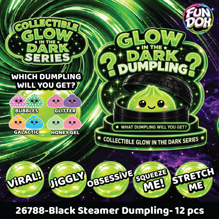 Fun Doh Squishy Glow in Dark Mystery Dumpling