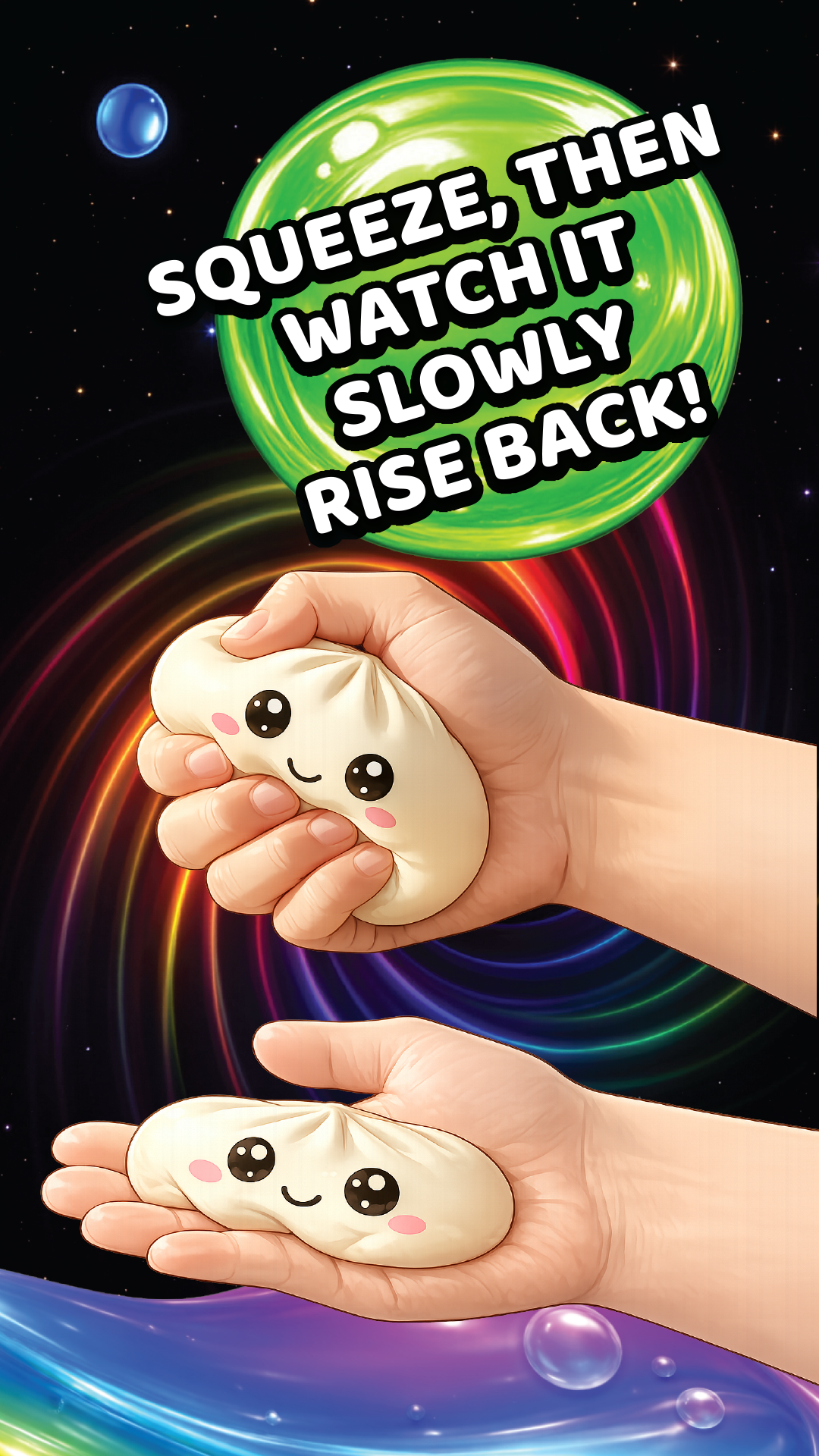 Fun Doh Mystery Slow Rise Dumpling Squish Toy