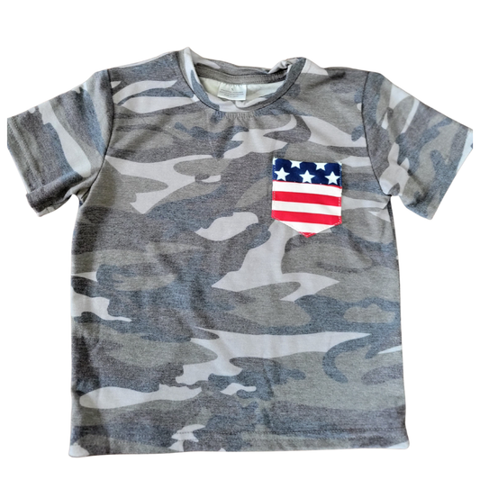 Camo flag shirt
